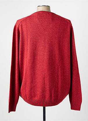 Pull col v manches longues orange BROWN JURY homme