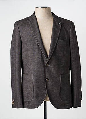 Blazer tissage chiné gris CALAMAR homme
