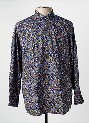 Chemise manches longues imprimé fantaisie bleu MARVELIS homme