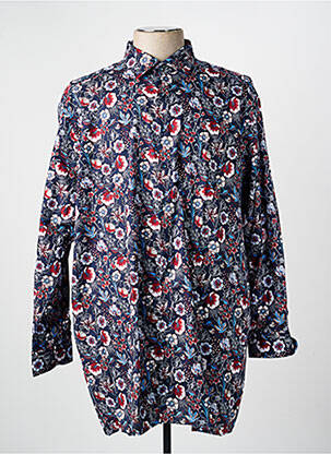 Chemise manches longues coupe droite bleu MARVELIS homme