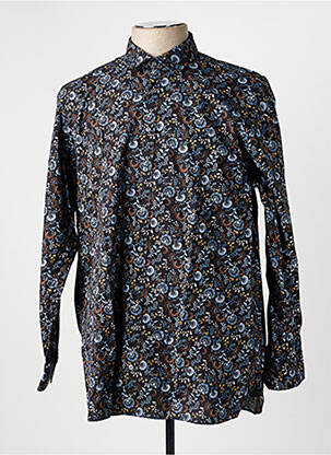 Chemise manches longues coupe droite noir MARVELIS homme