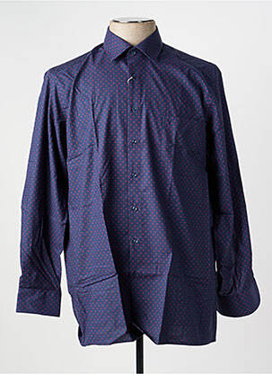 Chemise manches longues poches bleu MARVELIS homme