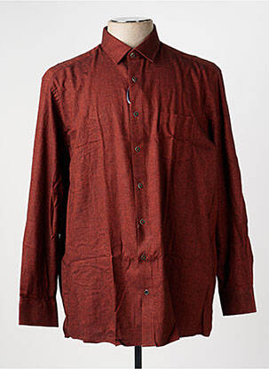 Chemise manches longues poches orange REDMOND homme