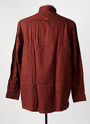 Chemise manches longues poches orange REDMOND homme