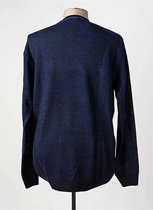 Pull col v manches longues bleu CAP 10 TEN homme