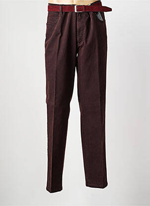 Pantalon chino poches taille normale marron PIONEER homme