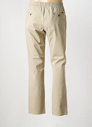 Pantalon chino tissage popeline taille normale beige LCDN homme