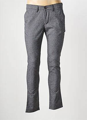 Pantalon chino tissage chiné taille normale gris LCDN homme