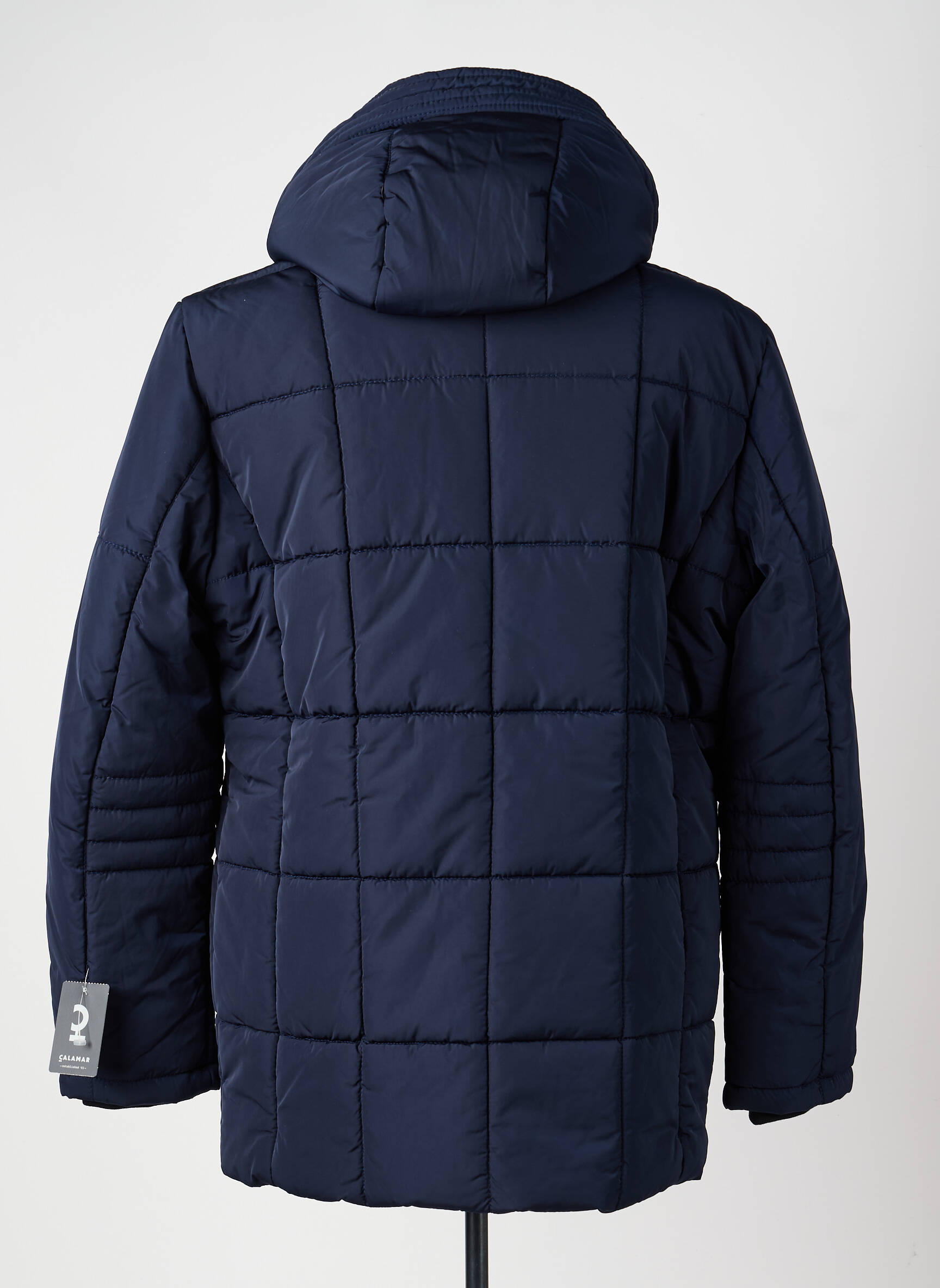 Doudoune manches longues a capuche bleu CALAMAR homme