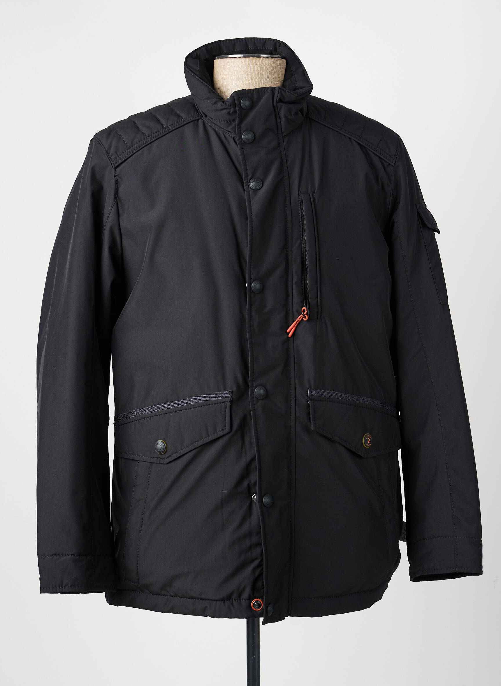 Doudoune manches longues sans capuche noir CALAMAR homme