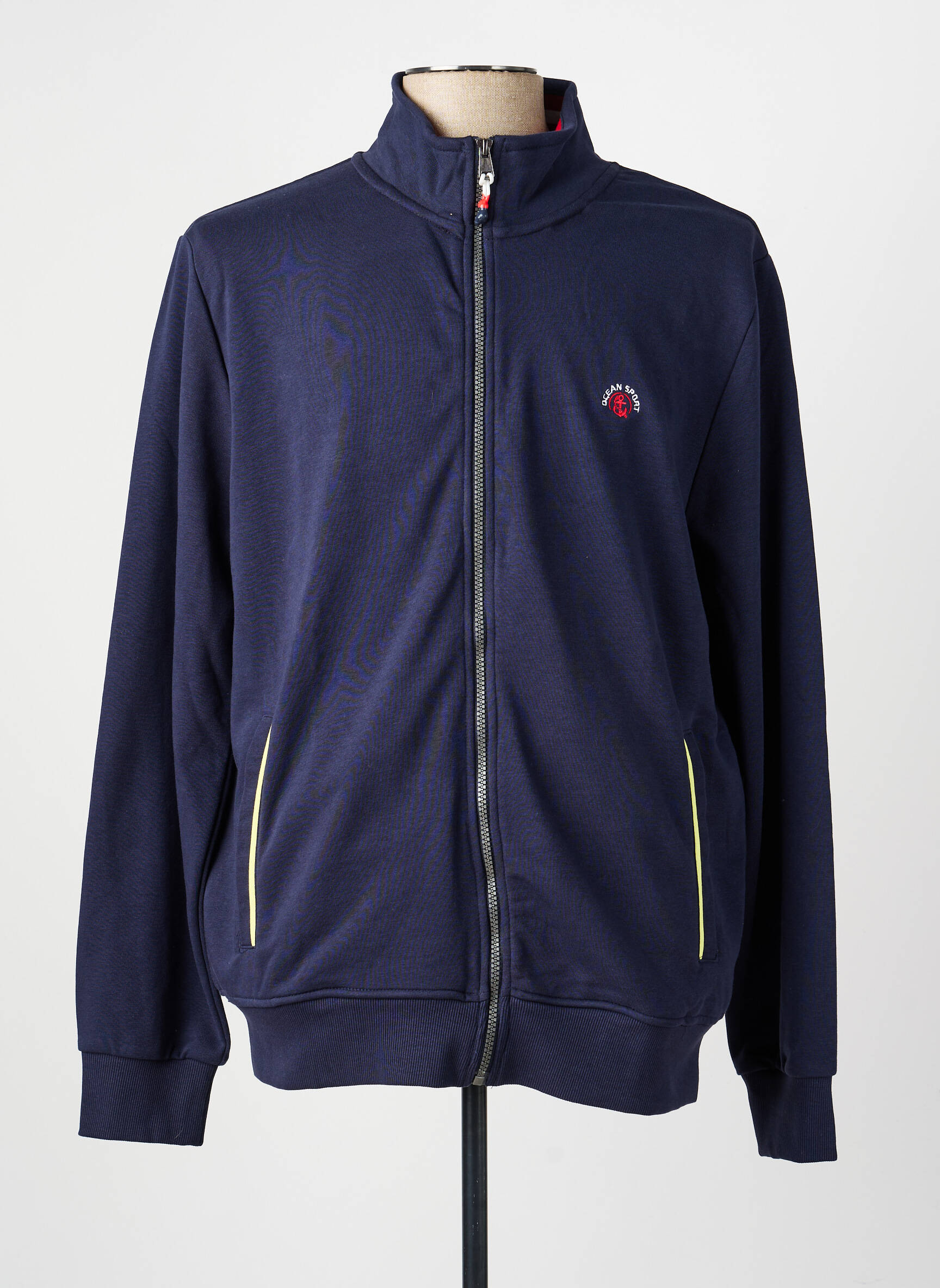Veste casual resserrée sur le bas bleu OCEAN SPIRIT homme
