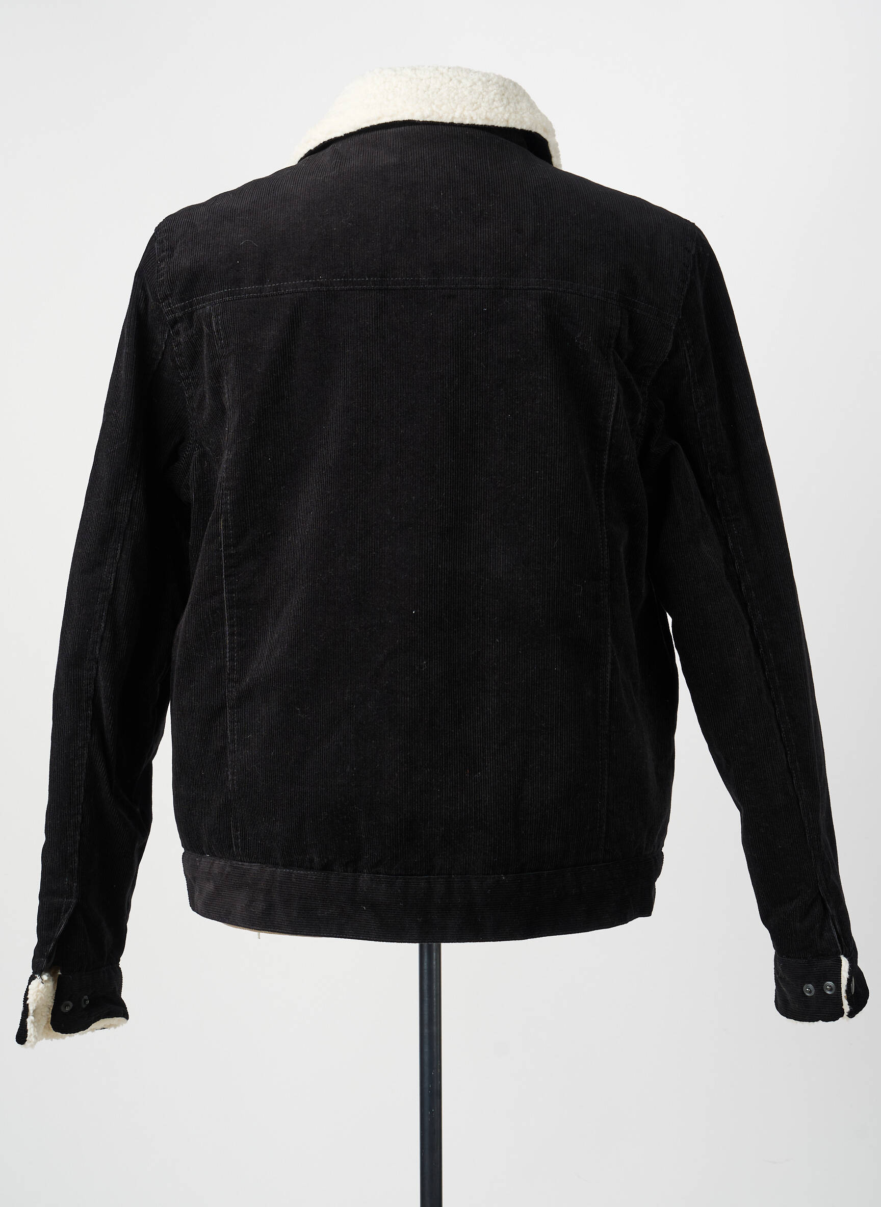 Veste casual finition intérieure fourrure synthétique noir PARTNER'S homme