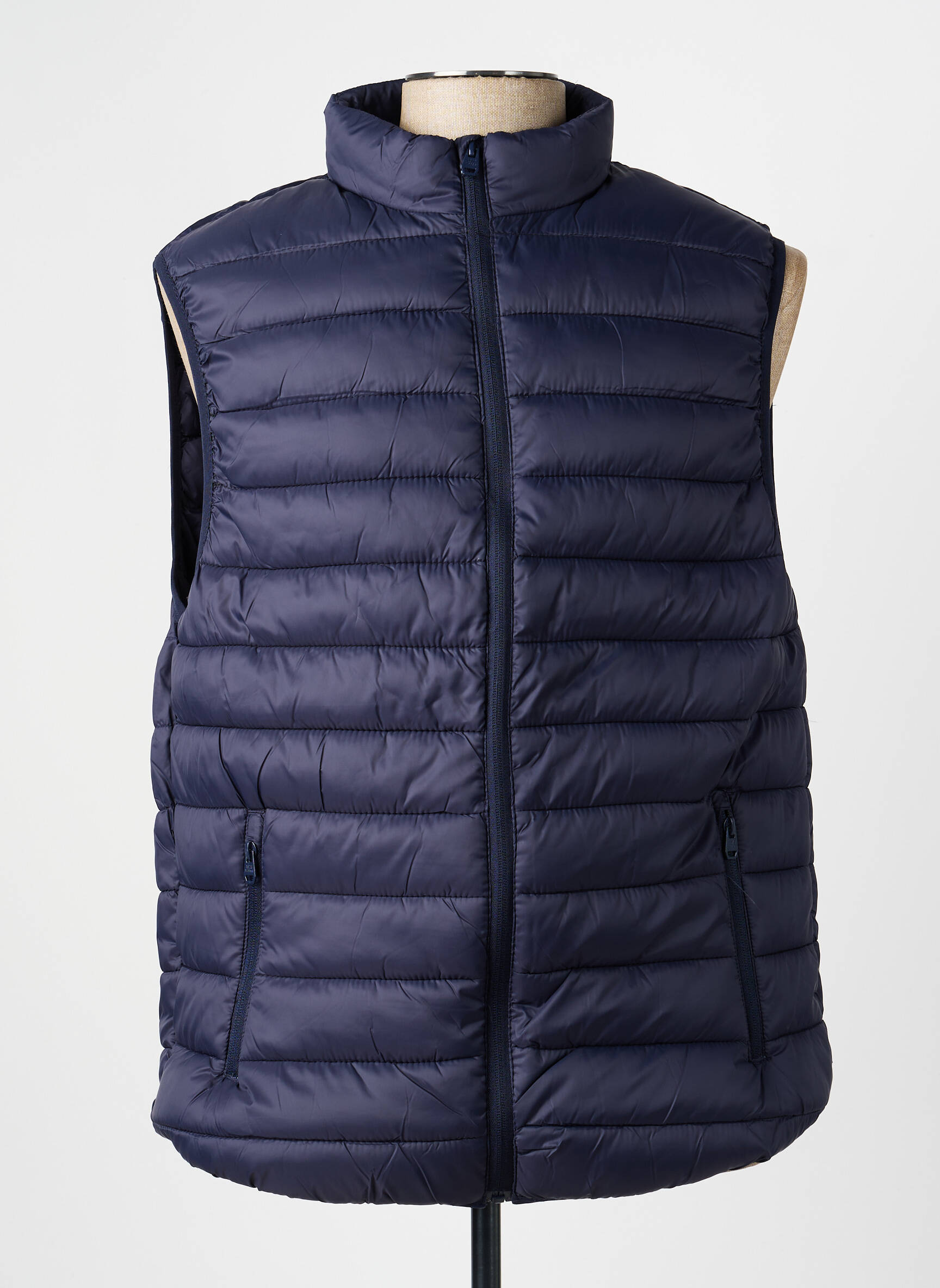 Doudoune poches sans capuche bleu fonce TIFFOSI homme