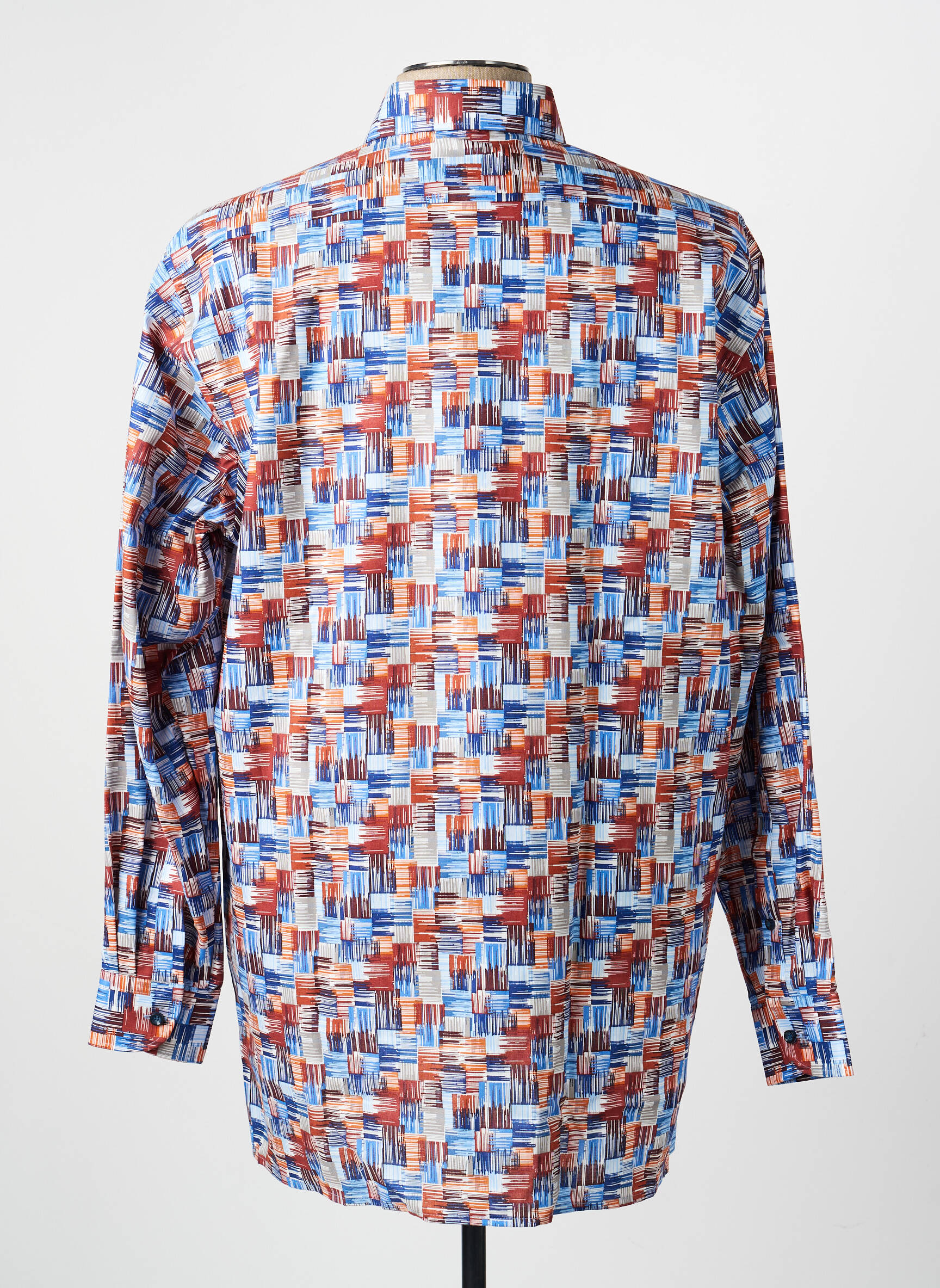 Chemise manches longues poches bleu MARVELIS homme