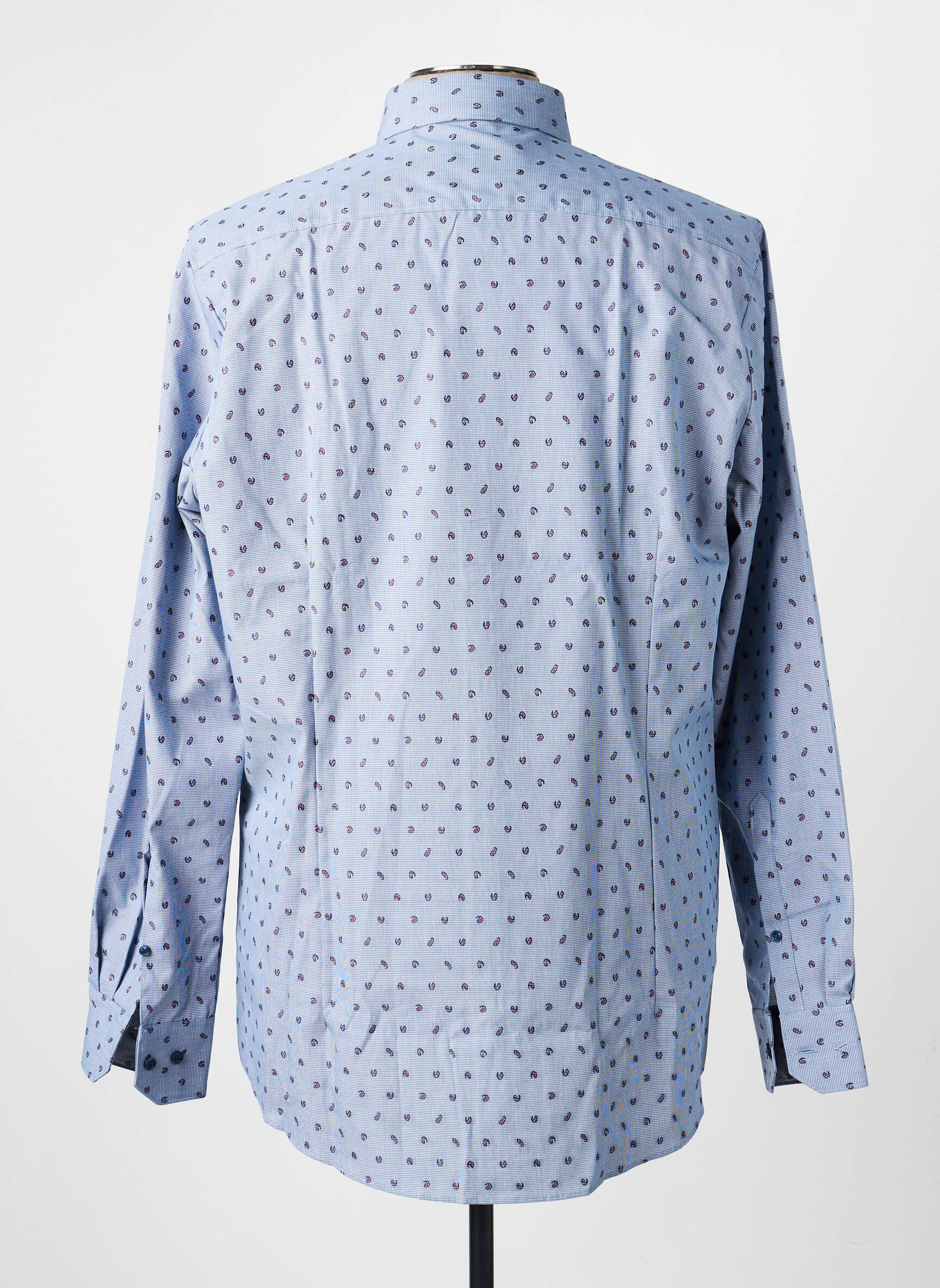 Chemise manches longues imprimé fantaisie bleu MARVELIS homme