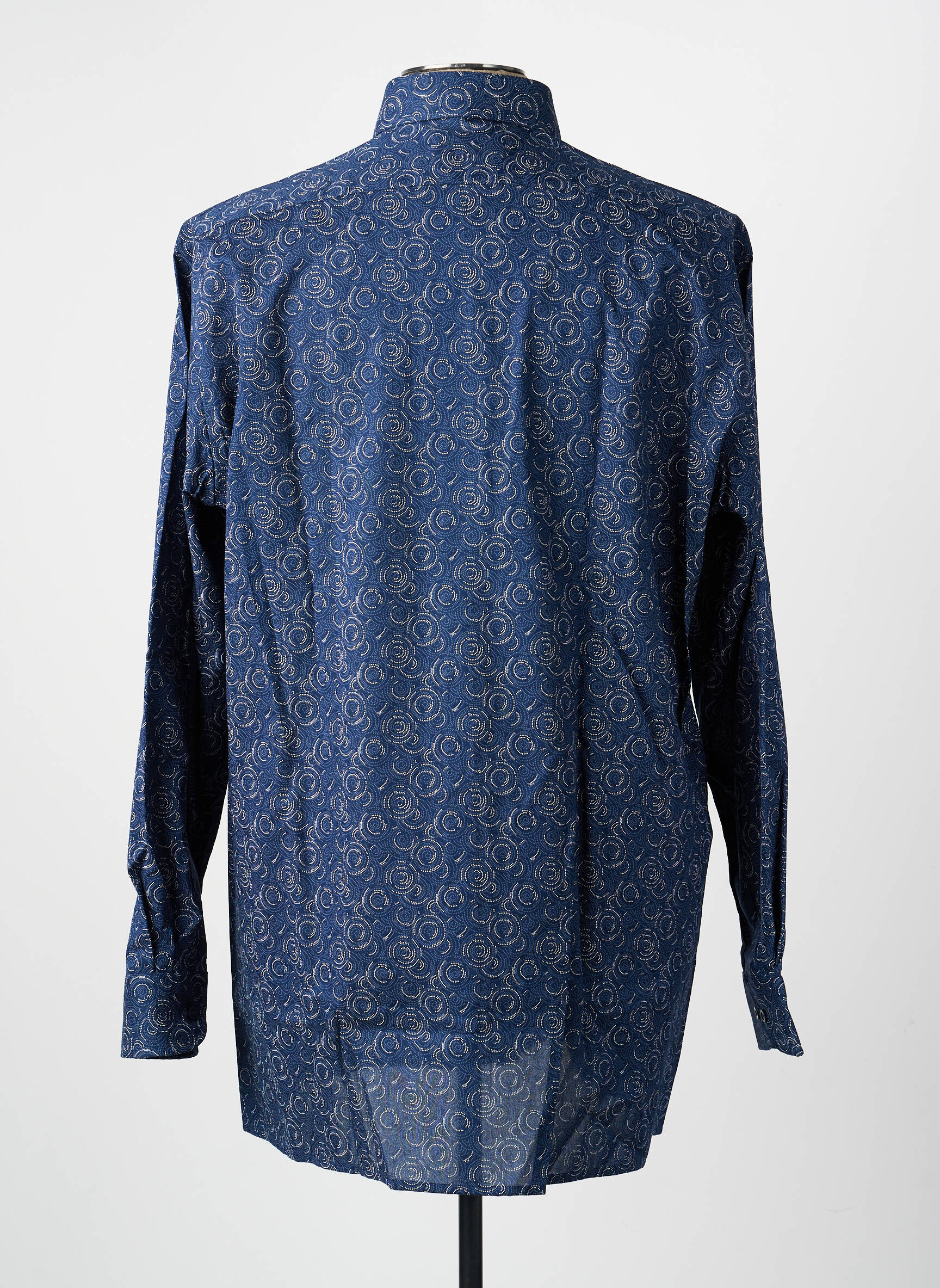 Chemise manches longues poches bleu MARVELIS homme