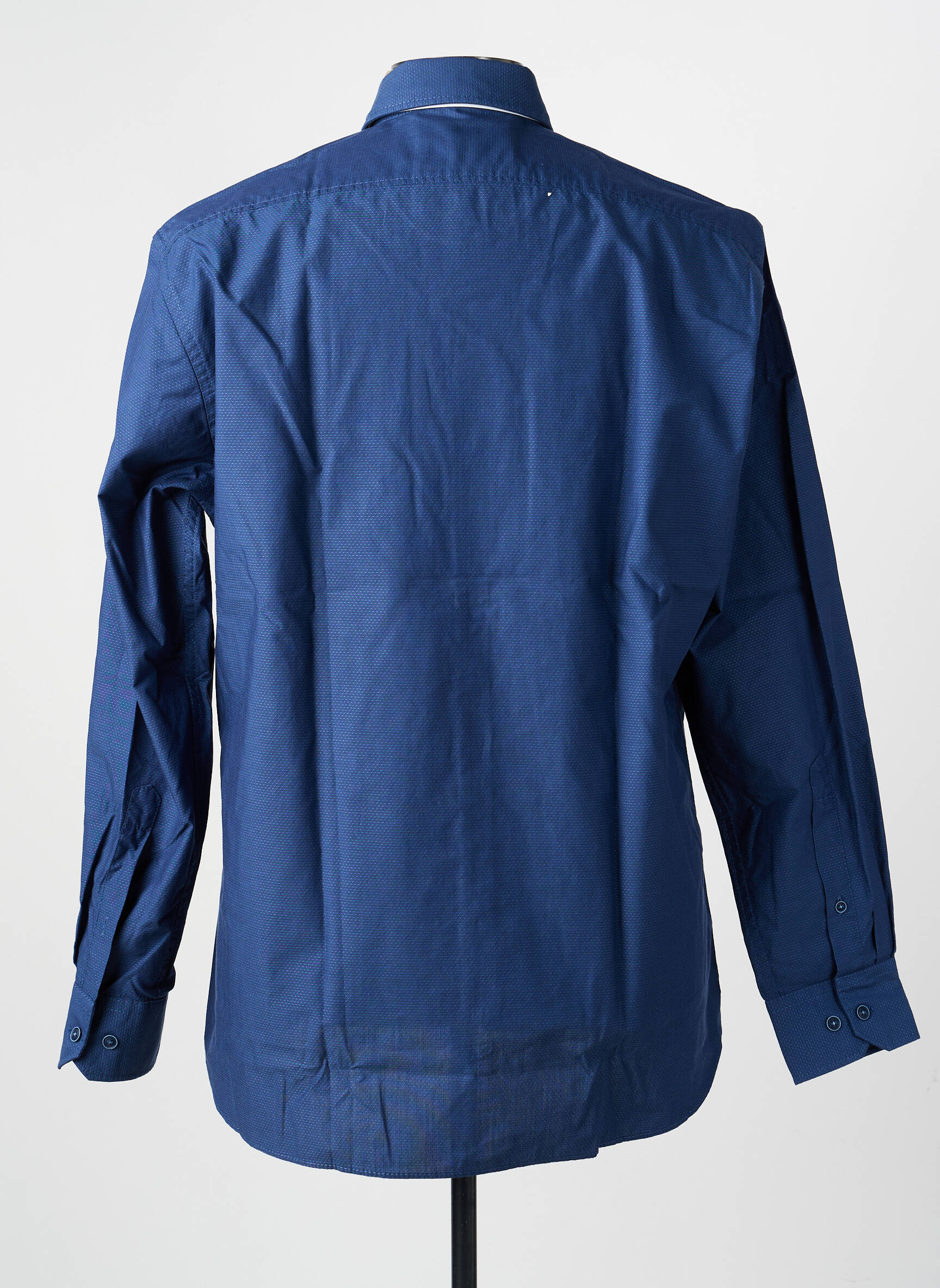 Chemise manches longues poches bleu MARVELIS homme