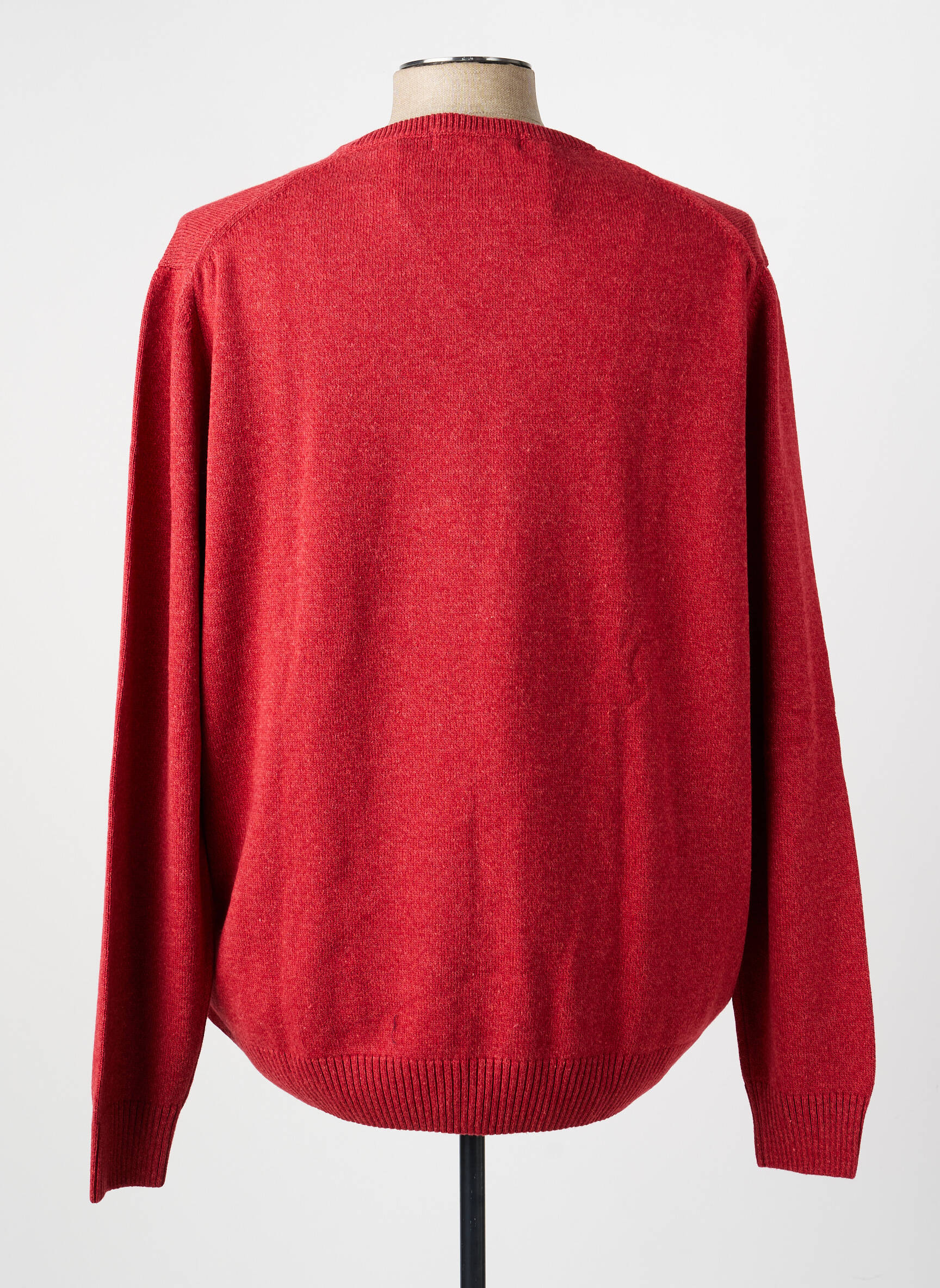 Pull col v manches longues orange BROWN JURY homme