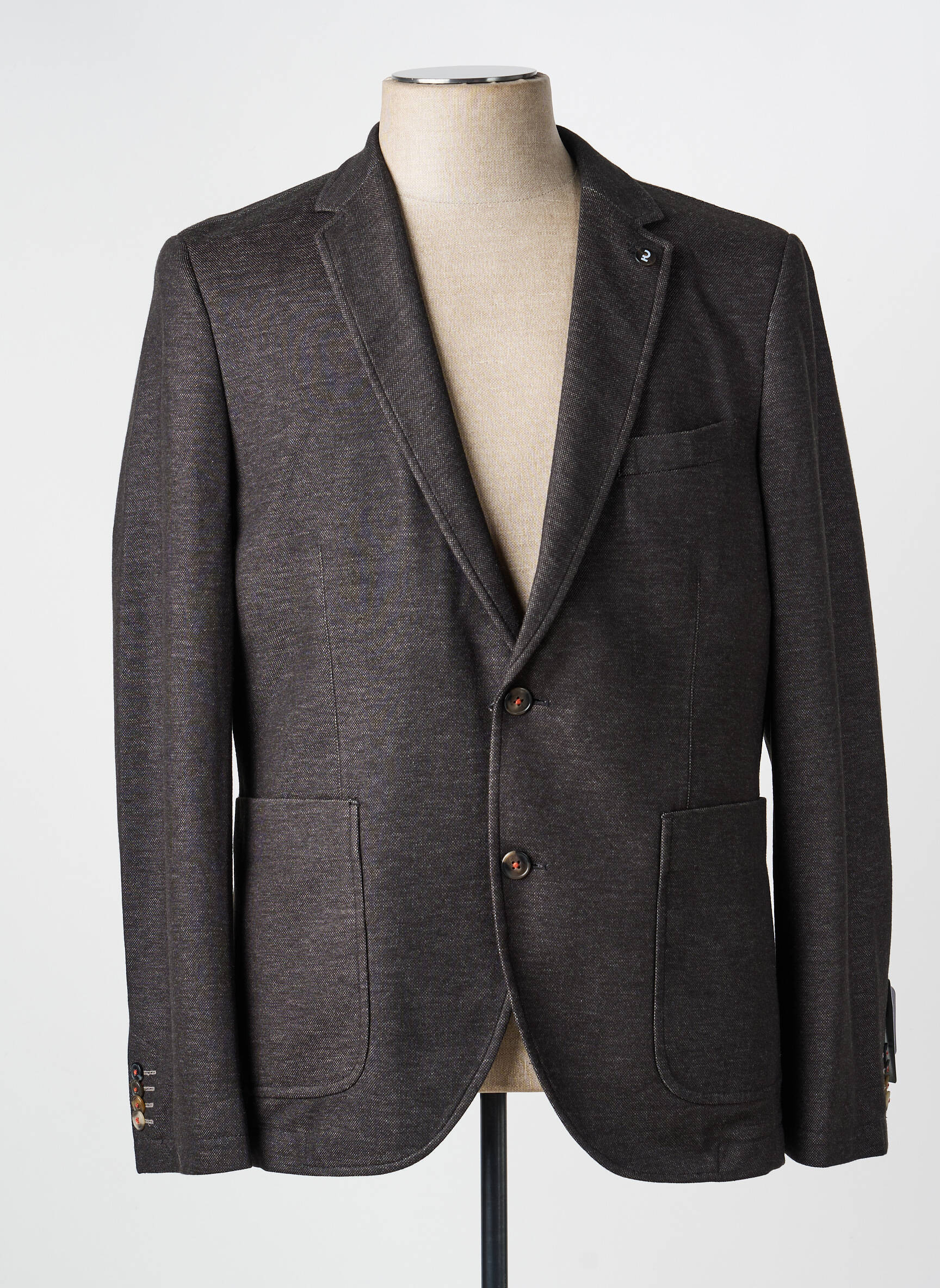 Blazer tissage chiné gris CALAMAR homme