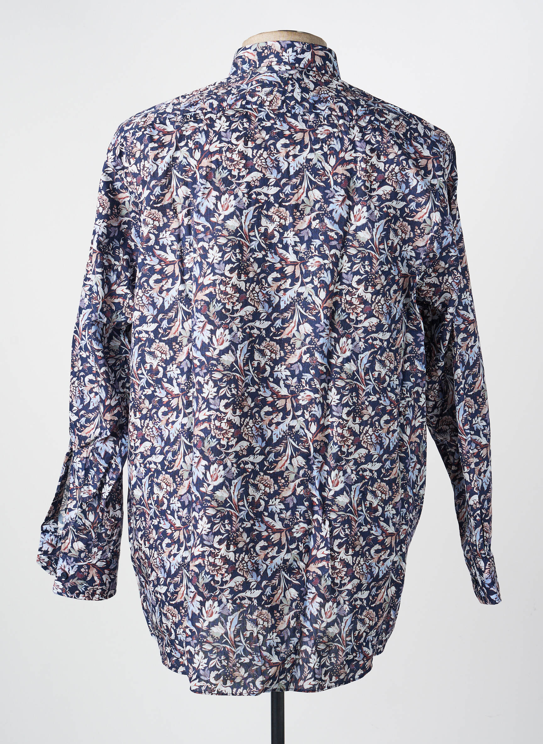 Chemise manches longues coupe droite bleu MARVELIS homme