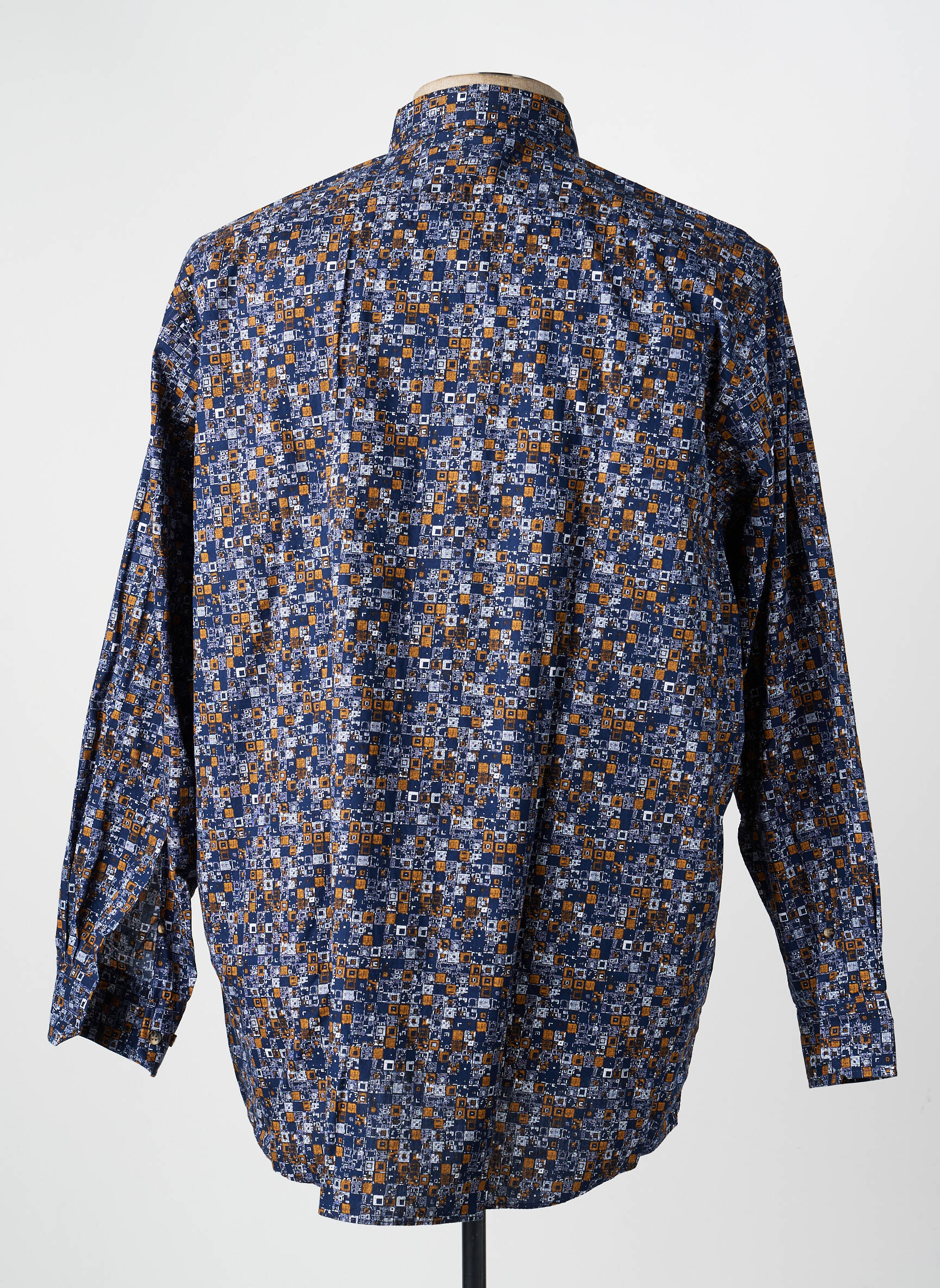 Chemise manches longues imprimé fantaisie bleu MARVELIS homme