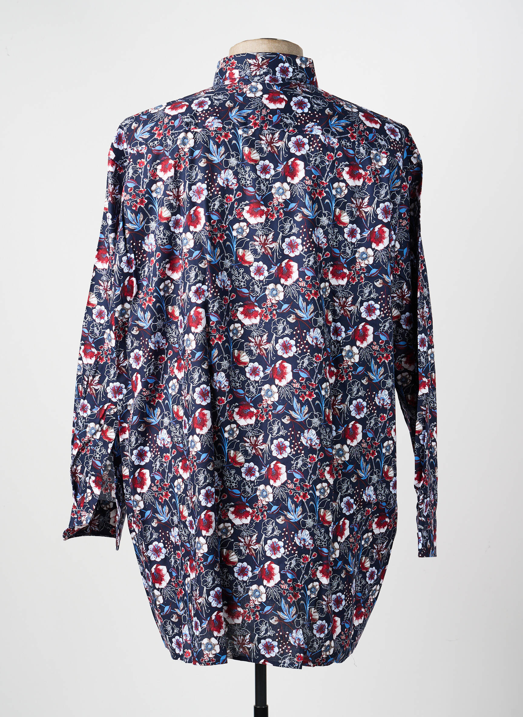 Chemise manches longues coupe droite bleu MARVELIS homme