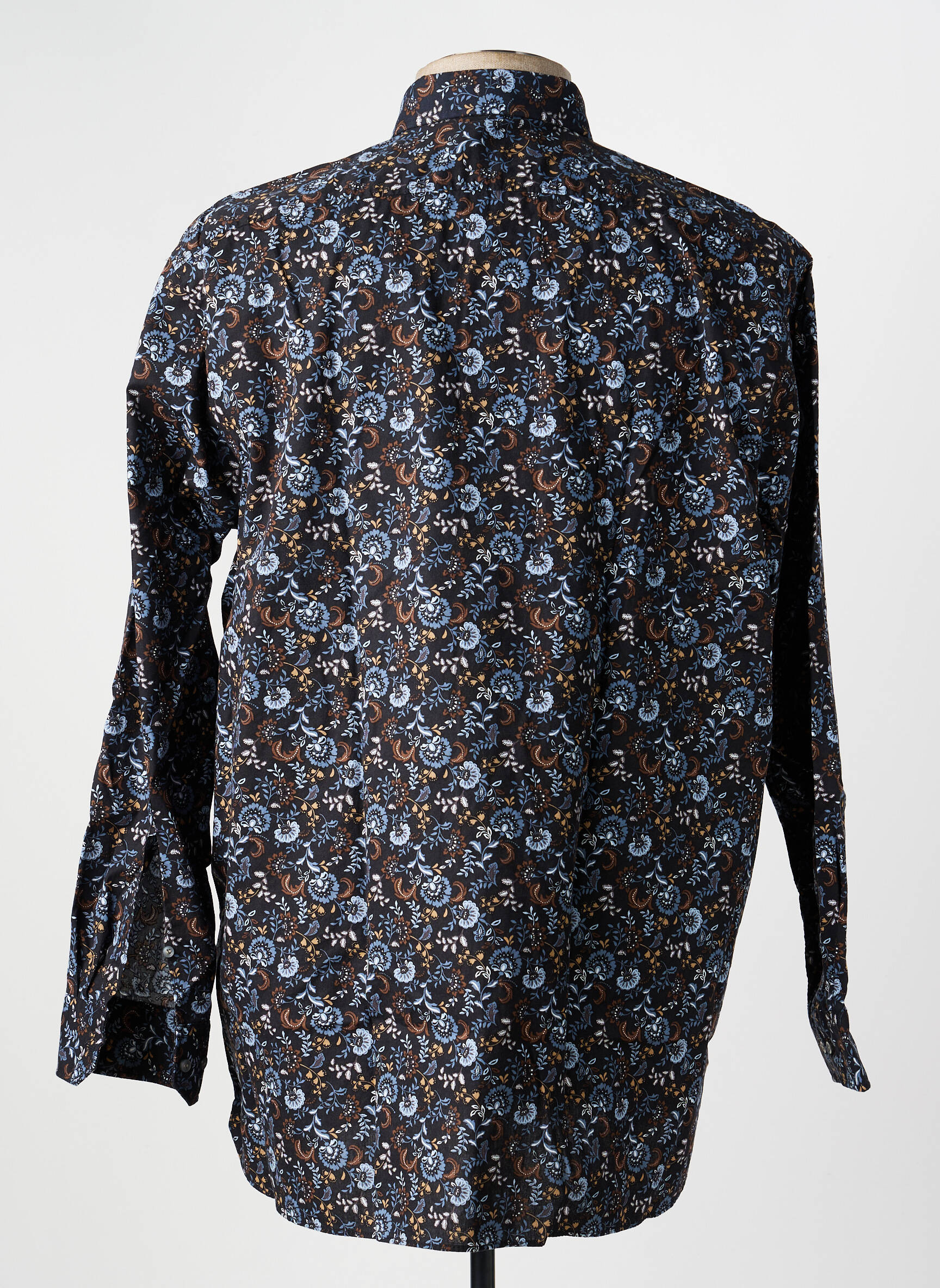Chemise manches longues coupe droite noir MARVELIS homme