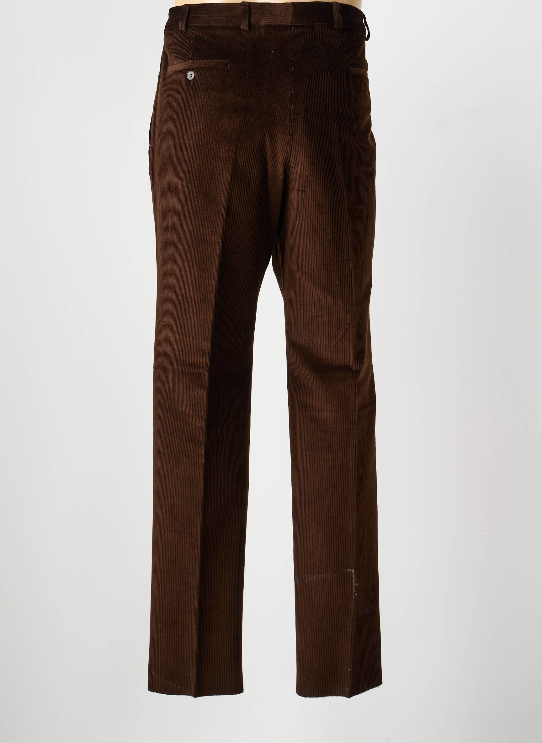 Pantalon chino stretch taille normale marron COSSERAT homme