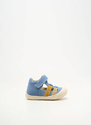 Bottillons nubuck bout rond bleu NATURINO garçon