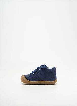 Bottillons nubuck bout rond bleu NATURINO garçon