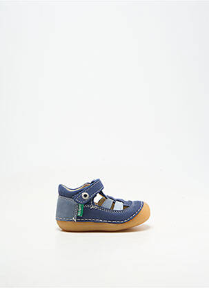 Bottillons type de semelle anatomique bout rond bleu KICKERS garçon