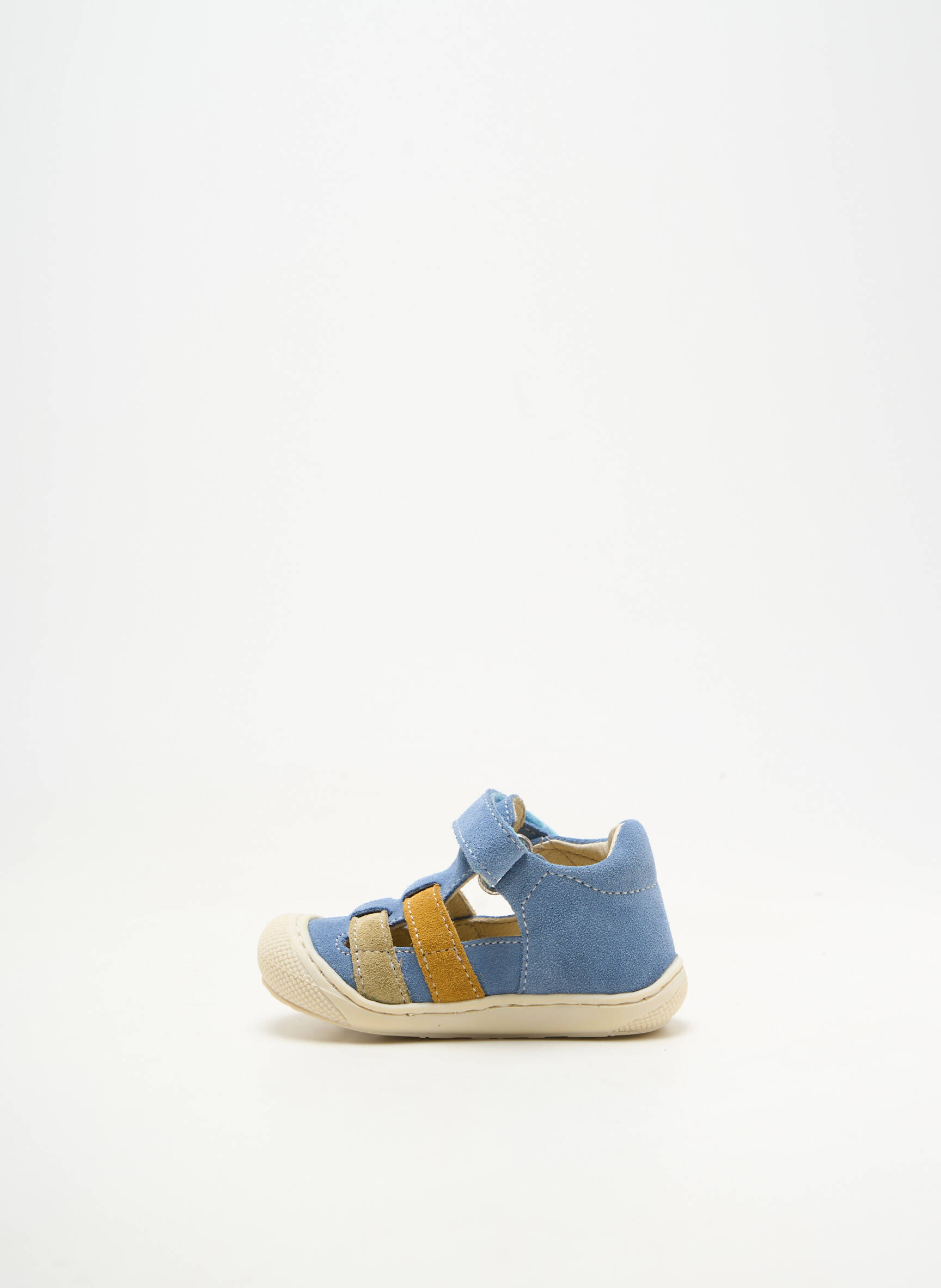 Bottillons nubuck bout rond bleu NATURINO garçon