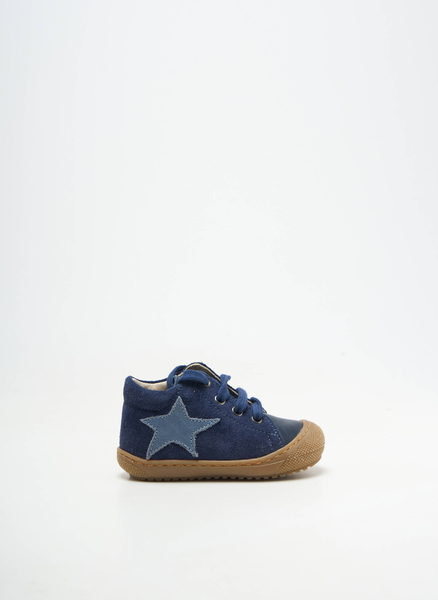 Bottillons nubuck bout rond bleu NATURINO garçon