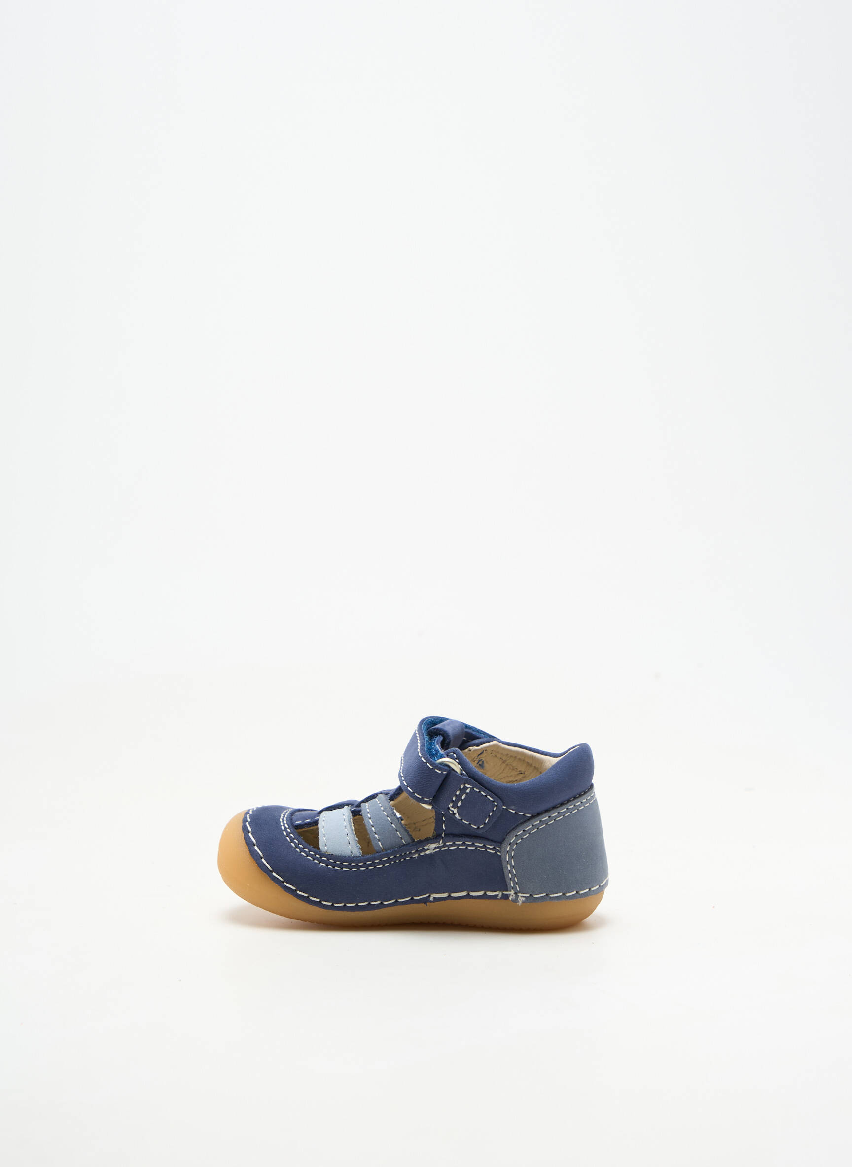 Bottillons type de semelle anatomique bout rond bleu KICKERS garçon