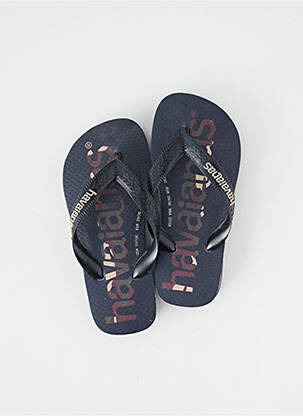 Tongs bout rond bout rond noir HAVAIANAS garçon