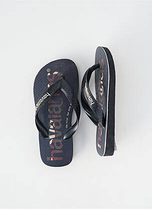 Tongs bout rond bout rond noir HAVAIANAS garçon