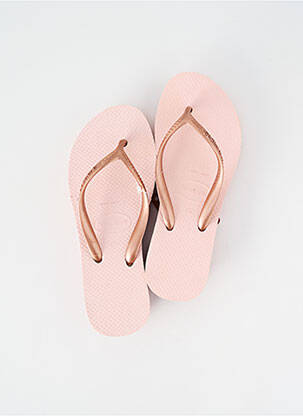 Tongs talon plat jusqu'à 3cm rose HAVAIANAS femme