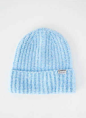 Bonnet bord-côtes bleu GARCIA enfant