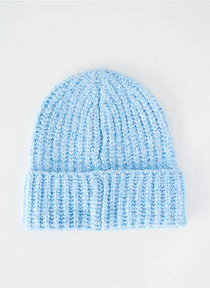 Bonnet bord-côtes bleu GARCIA enfant