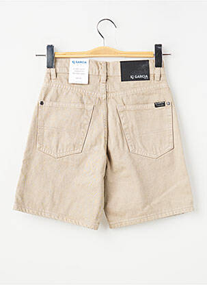 Short tissage denim beige GARCIA fille