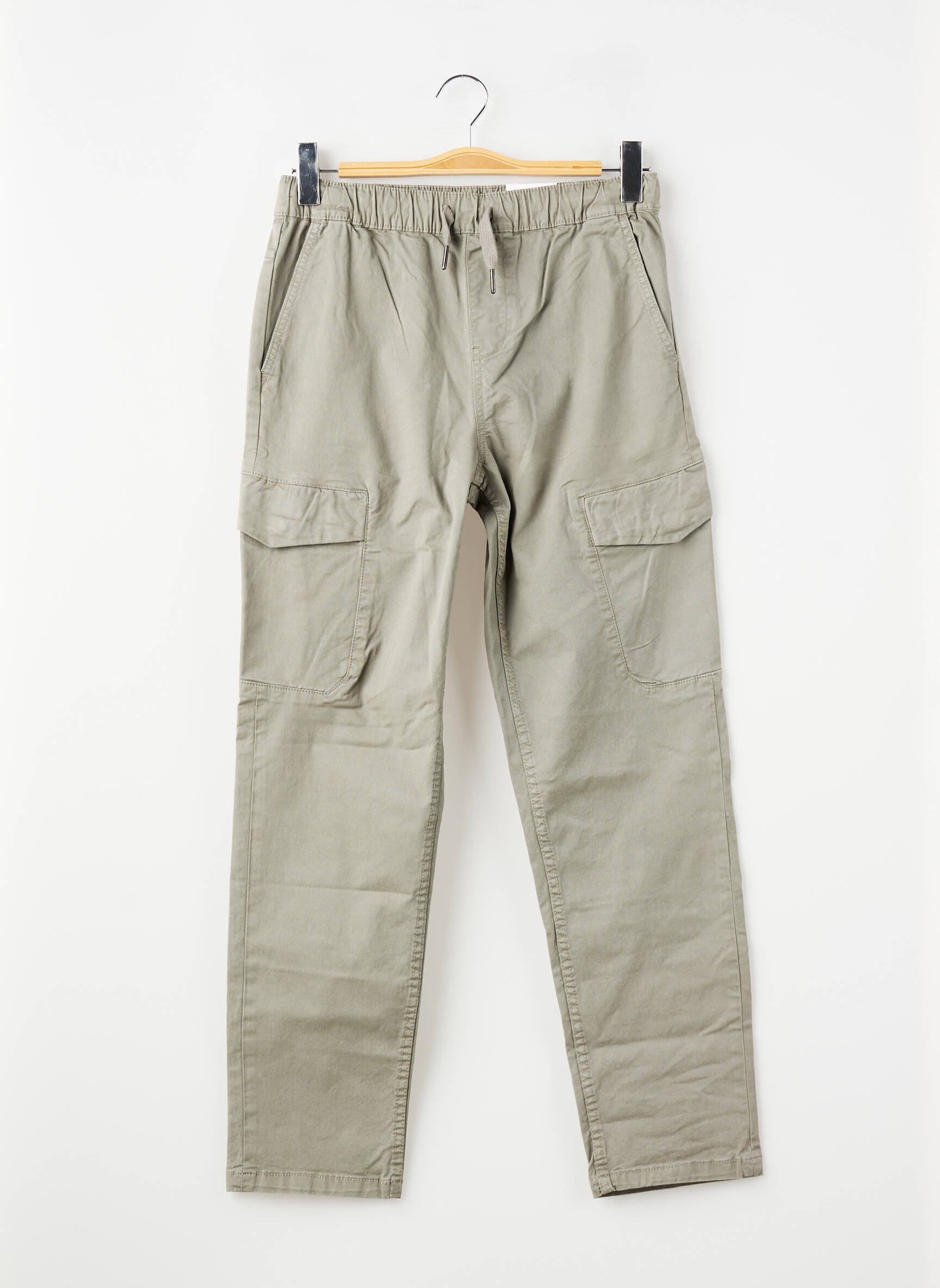 Pantalon cargo slim taille élastique vert GARCIA garçon