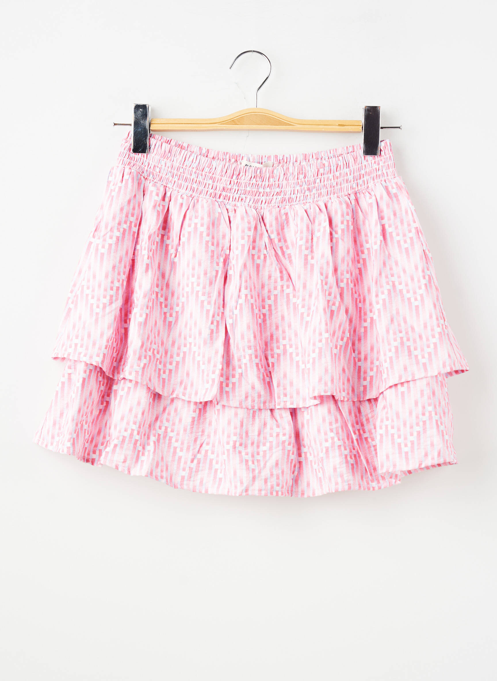 Jupe short tissage popeline rose GARCIA fille