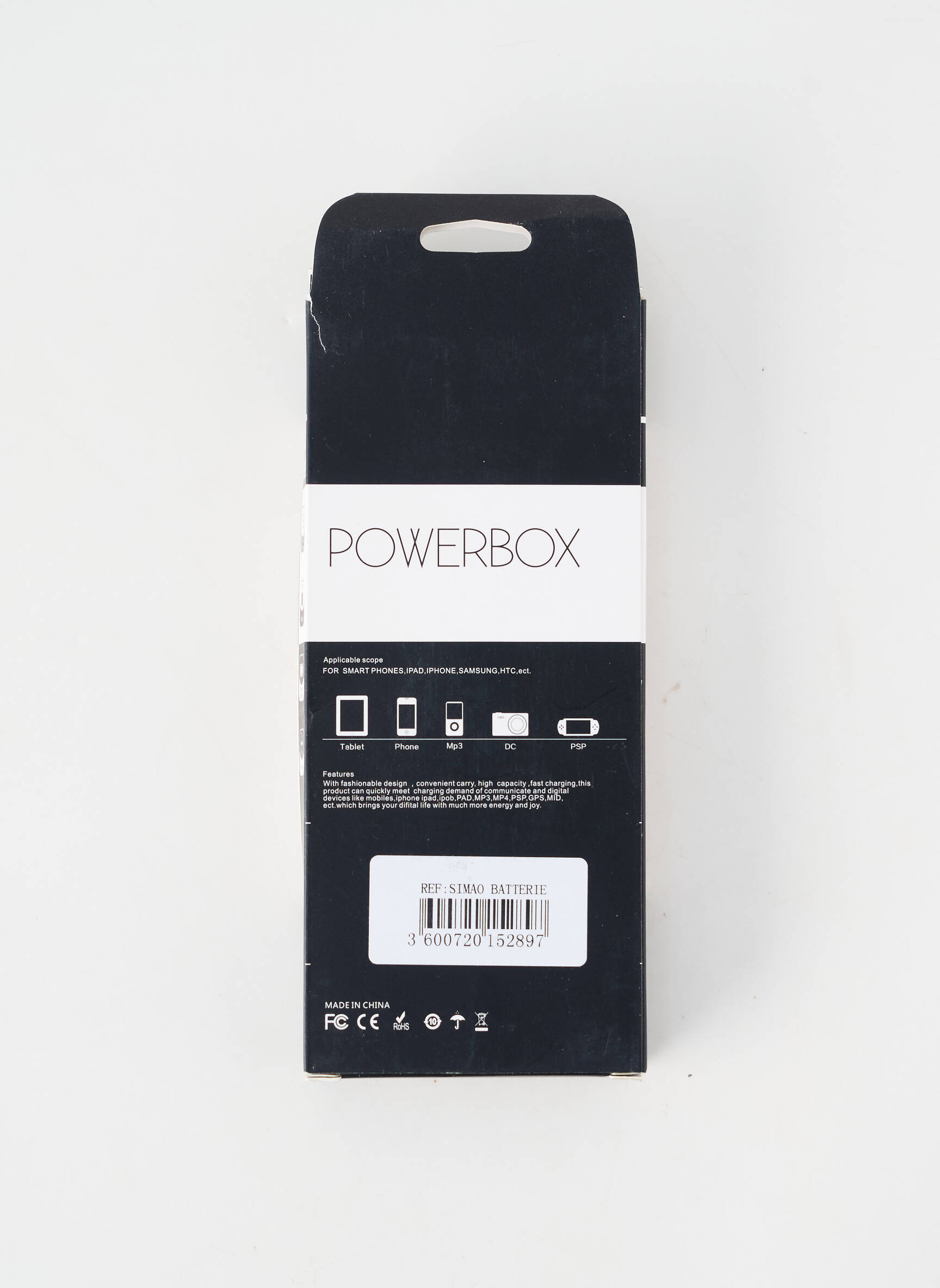 Accessoire divers blanc POWERBOX unisexe