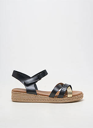 Sandales/nu pieds matière lisse talon plat jusqu'à 3cm noir LA MAISON DE L'ESPADRILLE femme