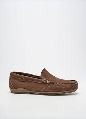 Chaussures bâteau matière lisse bout rond marron ARIMA homme