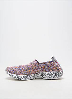 Slip ons bout rond talon plat jusqu'à 3cm orange ROCK SPRING femme