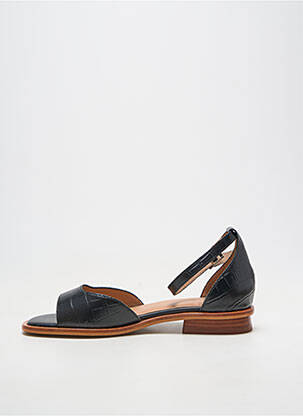 Sandales/nu pieds matière lisse talon plat jusqu'à 3cm noir EMILIE KARSTON femme
