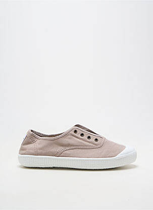 Baskets fermeture elastique talon plat jusqu'à 3cm beige POTOMAC femme