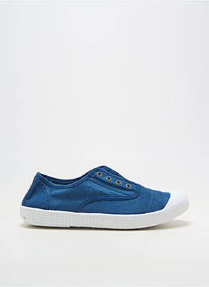 Baskets fermeture elastique talon plat jusqu'à 3cm bleu POTOMAC femme