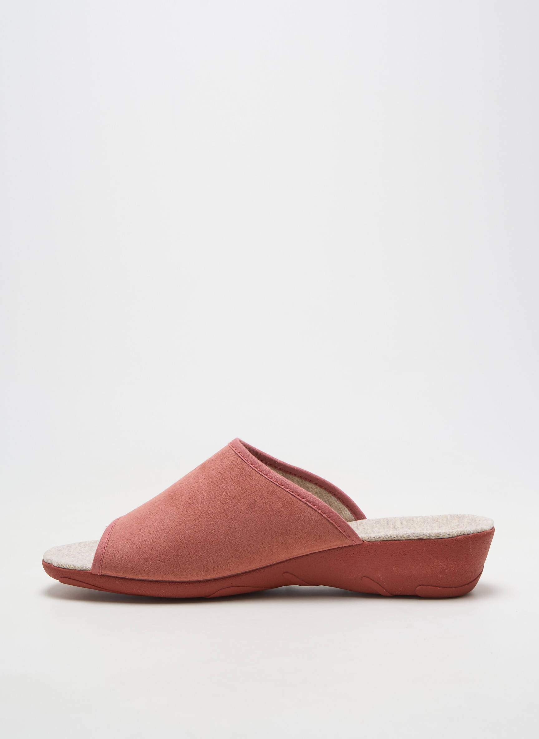 Chaussons/pantoufles semi compensé talon de 4 à 6cm orange LA MAISON DE L'ESPADRILLE femme
